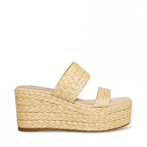 Mulas Steve Madden Jane Espadrille Mujer Beige | 7186945-CE