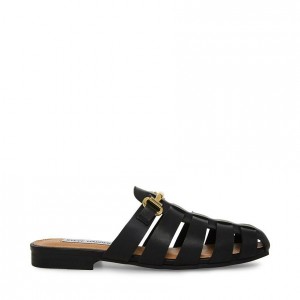Mulas Steve Madden Kelby Fisherman Mujer Negros | 9024357-LD