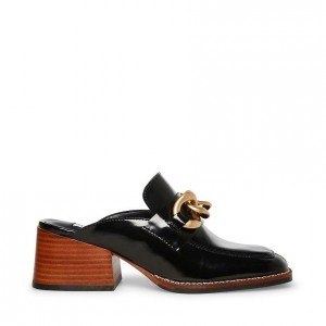 Mulas Steve Madden Lorie Slip On Mujer Negros | 4235619-DS