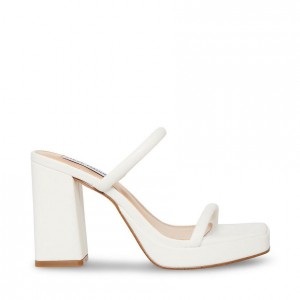 Mulas Steve Madden Polly Mujer Blancos | 1958427-ZH