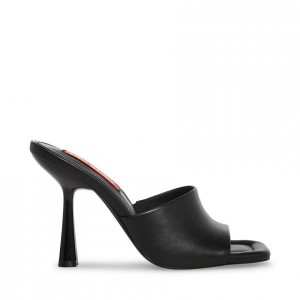 Mulas Steve Madden Selene Square Toe Mujer Negros | 4352789-GK