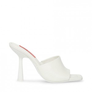 Mulas Steve Madden Selene Square Toe Mule Mujer Blancos | 9521064-TH
