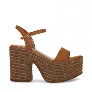 Platform Steve Madden Andrea Espadrille Mujer Marrom | 0712985-UQ