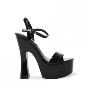 Platform Steve Madden Blane Block Mujer Negros | 9457306-IJ