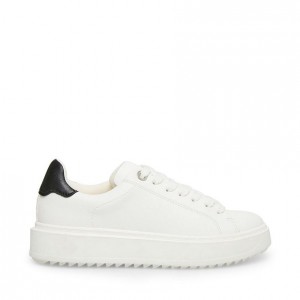 Platform Steve Madden Catcher Classic Mujer Blancos Negros | 3851794-EN