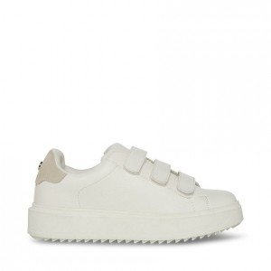 Platform Steve Madden Catching Low Top Mujer Blancos | 7261905-JO