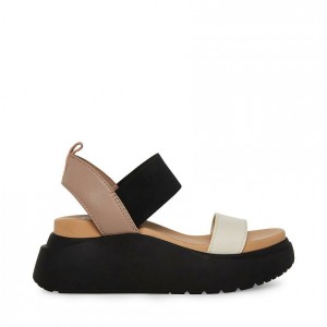 Platform Steve Madden Cruise Mujer Beige Multicolor | 0451389-RQ