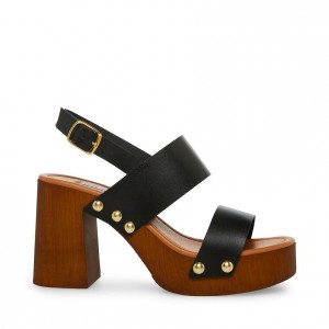 Platform Steve Madden Dottie Block Mujer Negros | 9631748-QC