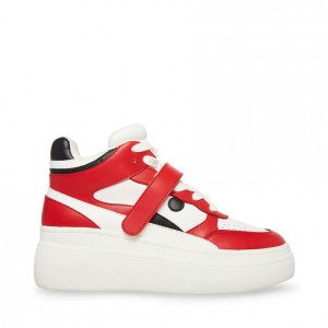 Platform Steve Madden Drex High Top Mujer Rojos Multicolor | 5732918-LY