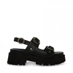 Platform Steve Madden Garrick Lug Sole Mujer Negros | 7549083-KH