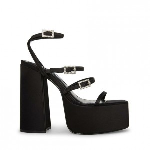 Platform Steve Madden Gia Mujer Negros | 8192460-VW
