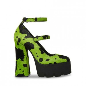 Platform Steve Madden Haruko Mujer Negros Verdes | 8143927-LG