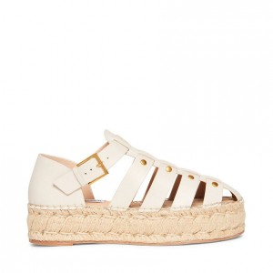 Platform Steve Madden Kilo Espadrille Fisherman Mujer Beige | 1320965-JR
