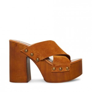Platform Steve Madden Lacey Mujer Marrom | 0357624-YO