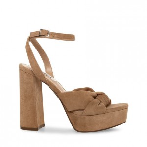 Platform Steve Madden Lala Mujer Marrom | 5348729-TK