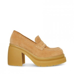 Platform Steve Madden Louise Block Mujer Marrom | 8432970-CJ