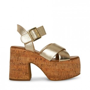 Platform Steve Madden Palmer Mujer Dorados | 2307968-OY