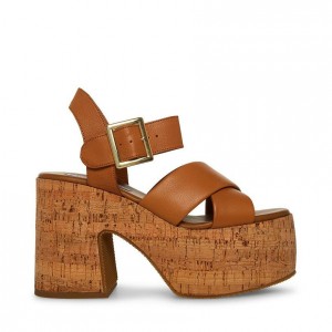 Platform Steve Madden Palmer Mujer Marrom | 7081495-HO