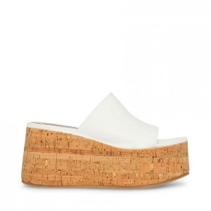 Sandalias Steve Madden Calysta Mujer Blancos | 7102354-YW