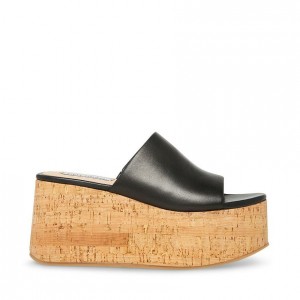Sandalias Steve Madden Calysta Mujer Negros | 0736195-UC