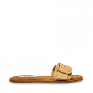 Sandalias Steve Madden Della Flat Mujer Beige | 9137460-FU