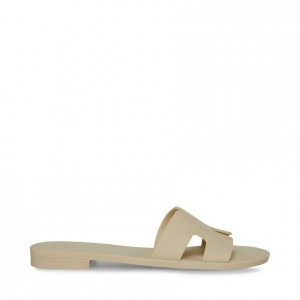Sandalias Steve Madden Hadyn-j Jelly Mujer Beige | 8507924-UX