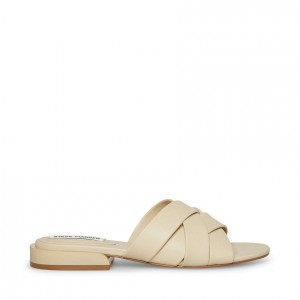Sandalias Steve Madden Kessy Mujer Beige | 2143790-ED