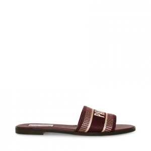 Sandalias Steve Madden Knox Mujer Vino Multicolor | 8036497-ZG