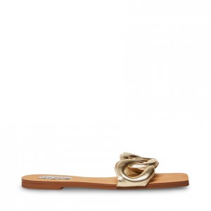 Sandalias Steve Madden Marcie Square Toe Mujer Dorados | 7601593-IS