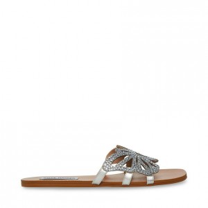 Sandalias Steve Madden Savannah Butterfly Mujer Plateados | 6178345-EZ
