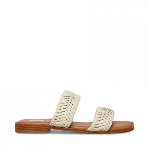Sandalias Steve Madden Sharyn Square Toe Mujer Blancos | 6032915-YB