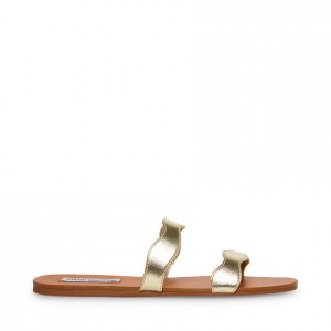 Sandalias Steve Madden Ziggy Mujer Dorados | 2075913-BJ