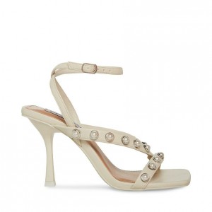 Tacones Steve Madden Adaline Strappy Square Toe Mujer Blancos | 0342985-YL