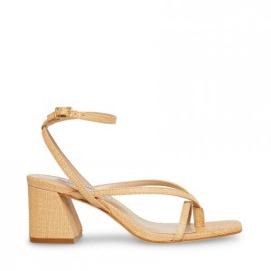 Tacones Steve Madden Alaina Strappy Square Toe Mujer Blancos | 0954861-KS