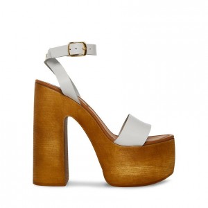 Tacones Steve Madden Alessia Mujer Blancos | 7438509-FG