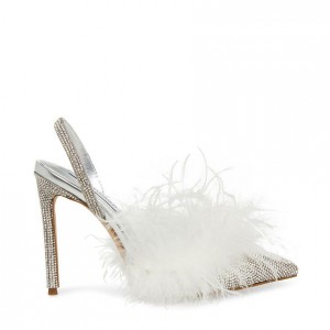 Tacones Steve Madden Alexis-r Point Toe Pump Mujer Blancos | 0973586-AB