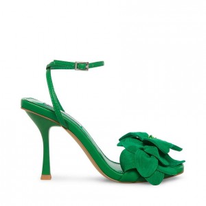 Tacones Steve Madden Amani Strappy Square Toe Mujer Verdes | 0475169-RM