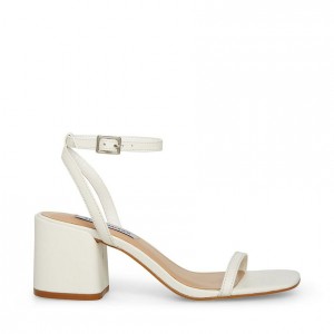 Tacones Steve Madden Audrina Block Mujer Blancos | 5093276-TM