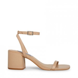 Tacones Steve Madden Audrina Block Mujer Beige | 9526701-CM