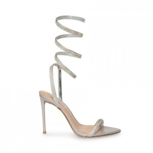 Tacones Steve Madden Bali Rhinestone Stiletto Mujer Blancos | 8576039-DG