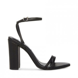 Tacones Steve Madden Candid Strappy Block Mujer Negros | 8243619-IU