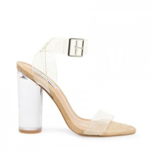 Tacones Steve Madden Clearer Block Mujer Marrom | 8317429-IF