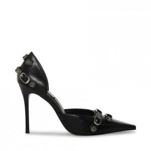 Tacones Steve Madden Dali Studded Point Toe Pump Mujer Negros | 5092613-TP