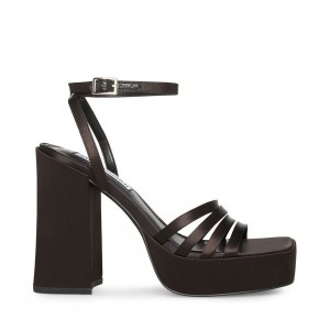 Tacones Steve Madden Disco Mujer Negros | 4236508-PN