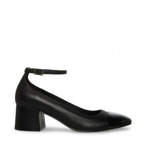 Tacones Steve Madden Eli Ankle Strap Mujer Negros | 0438267-CW