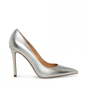 Tacones Steve Madden Evelyn Point Toe Pump Mujer Plateados | 5369481-JB