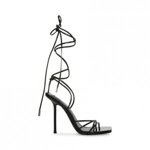 Tacones Steve Madden Evita Strappy Square Toe Mujer Negros | 3168250-GV