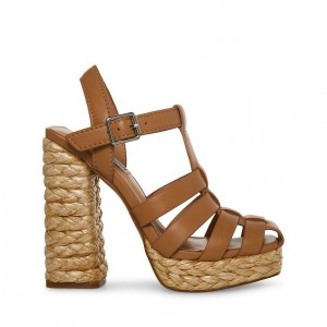 Tacones Steve Madden Gallery Strappy Mujer Marrom | 8504291-MH