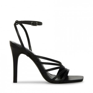 Tacones Steve Madden Kamila Strappy Square Toe Mujer Negros | 3041987-QB