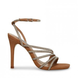Tacones Steve Madden Kamila-r Strappy Square Toe Mujer Blancos | 9538071-XT